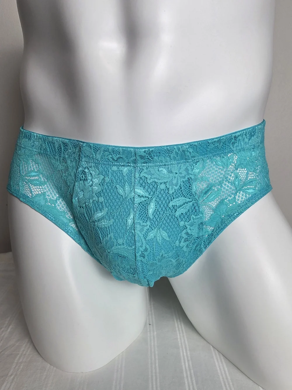Cosabella Teal Lace Men's Briefs